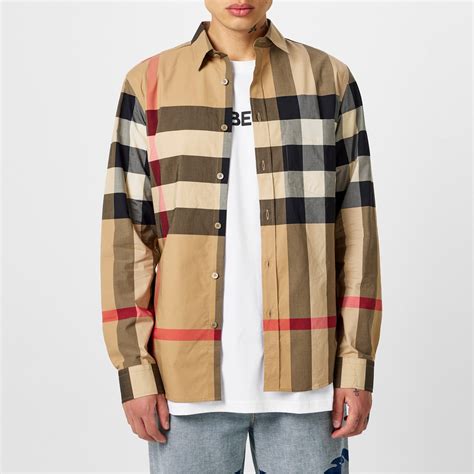 burberry shirt mens small|burberry men's long sleeve shirt.